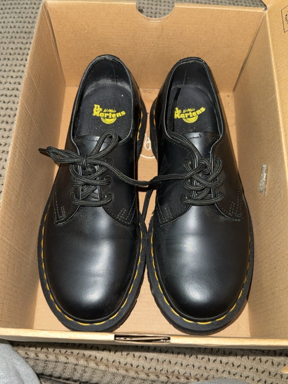 Dr. Martens 1461 Bex Black Smooth Leather 3-Eye Shoes